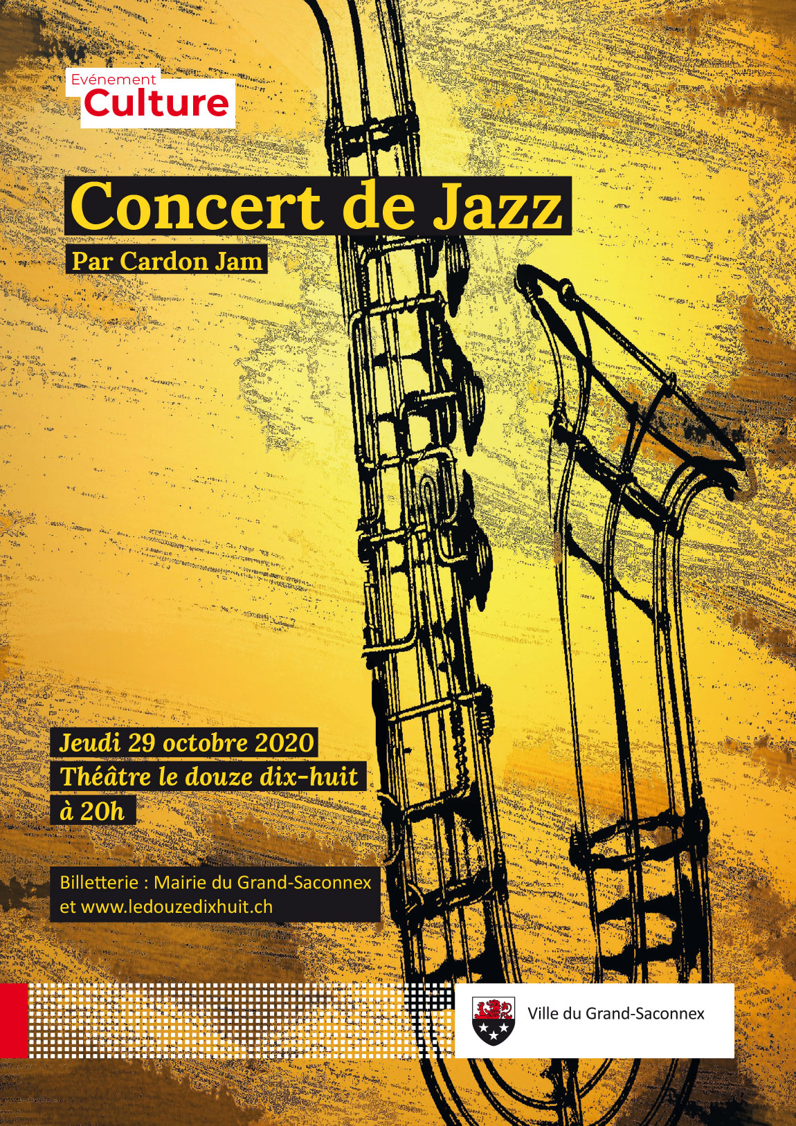 Affiche de Concert de jazz par Cardon Jam